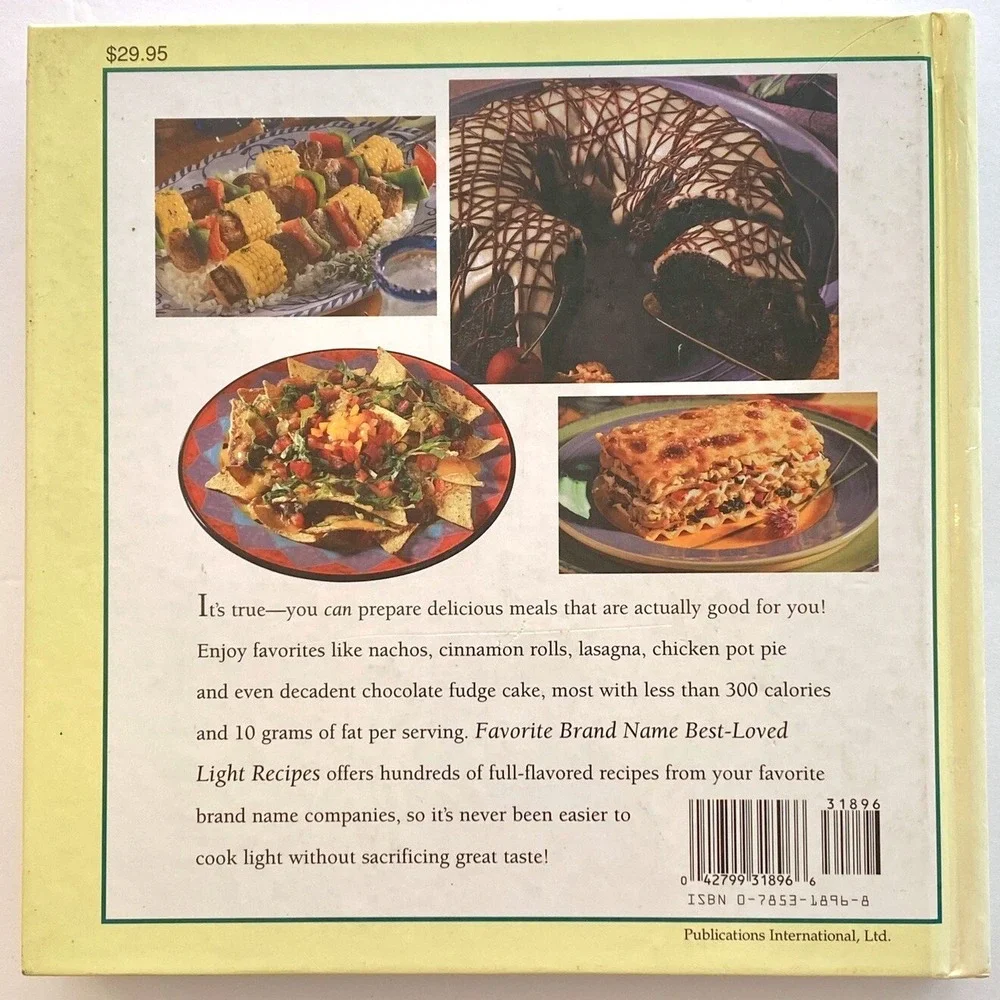 Brand Name best-loved light recipes -‎ hardcover cookbook Light Recipes